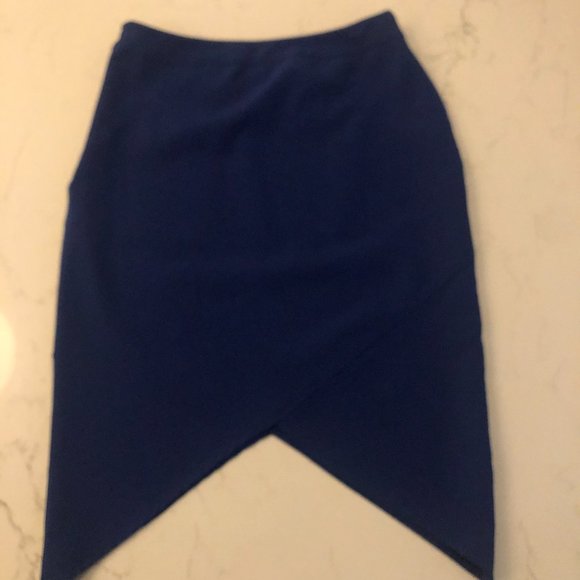 Royal Blue Tobi Skirt w/Angled Sides - Picture 4 of 6